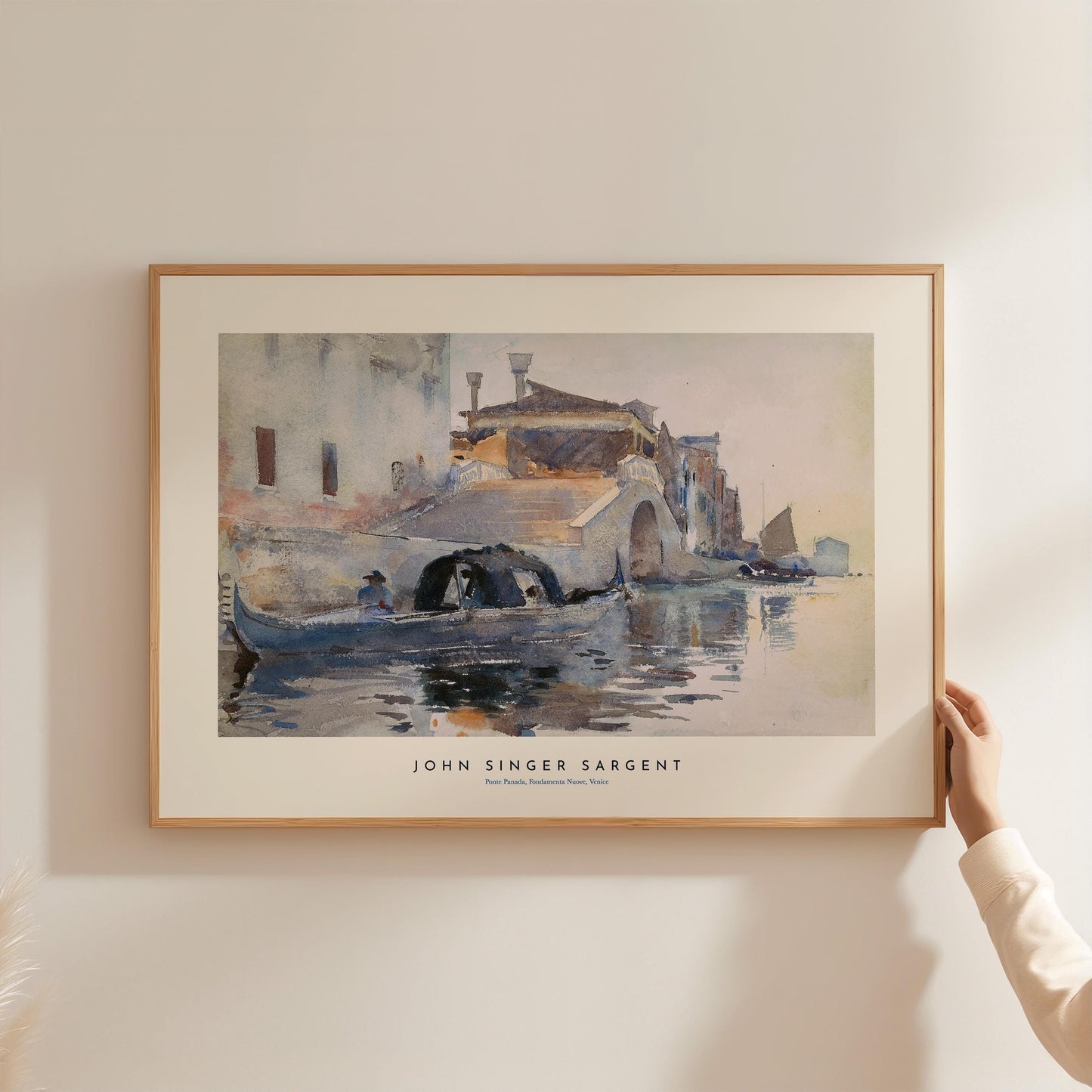John Singer Sargent - Ponte Panada, Fondamenta Nuove, Venice Print