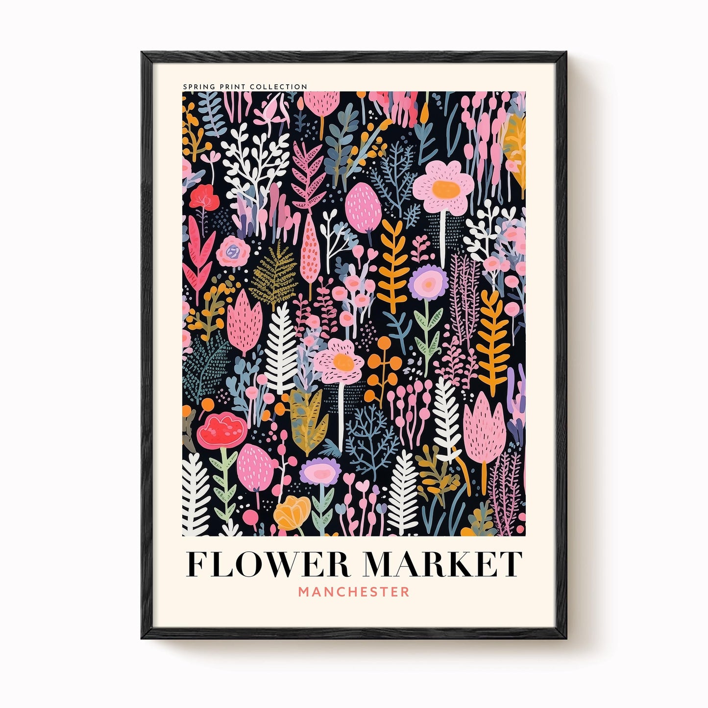 Manchester Flower Market Print