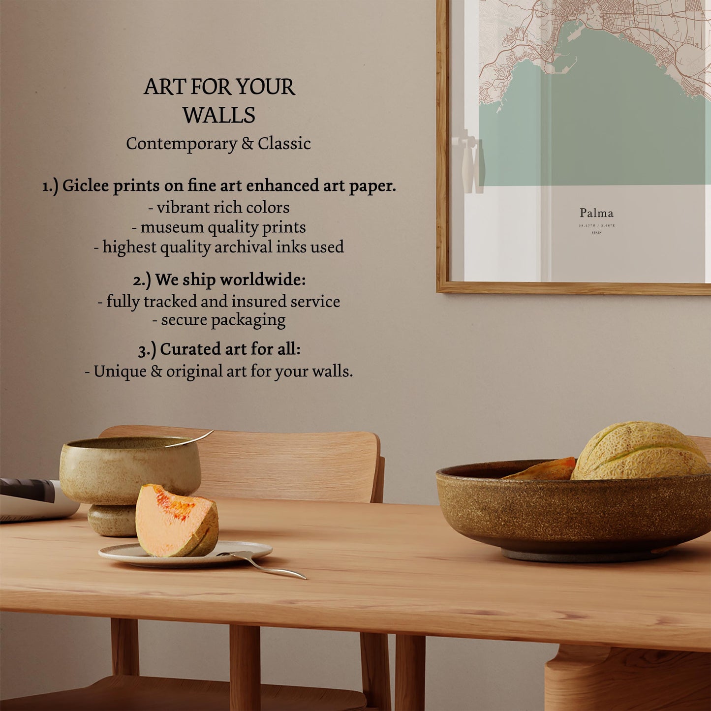 Palma City Map Print