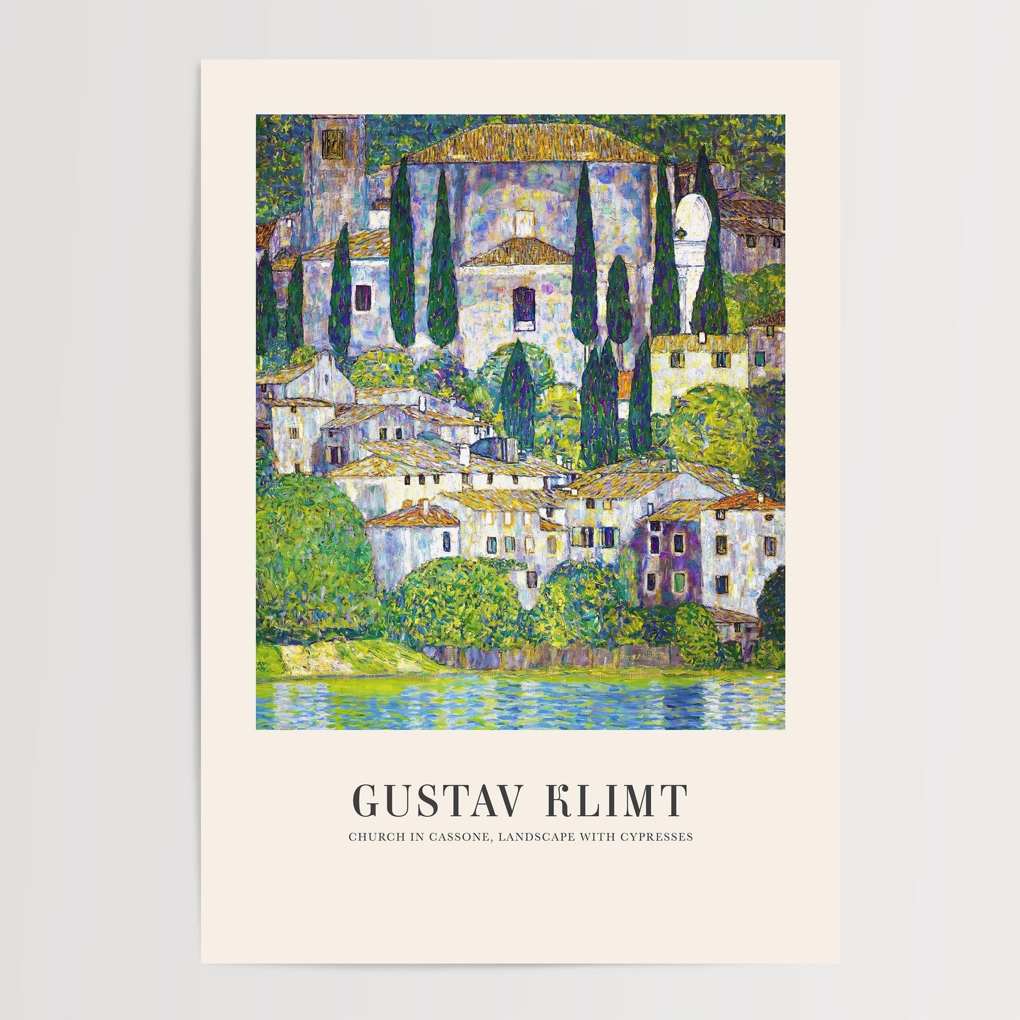 Gustav Klimt - Church in Cassone Print
