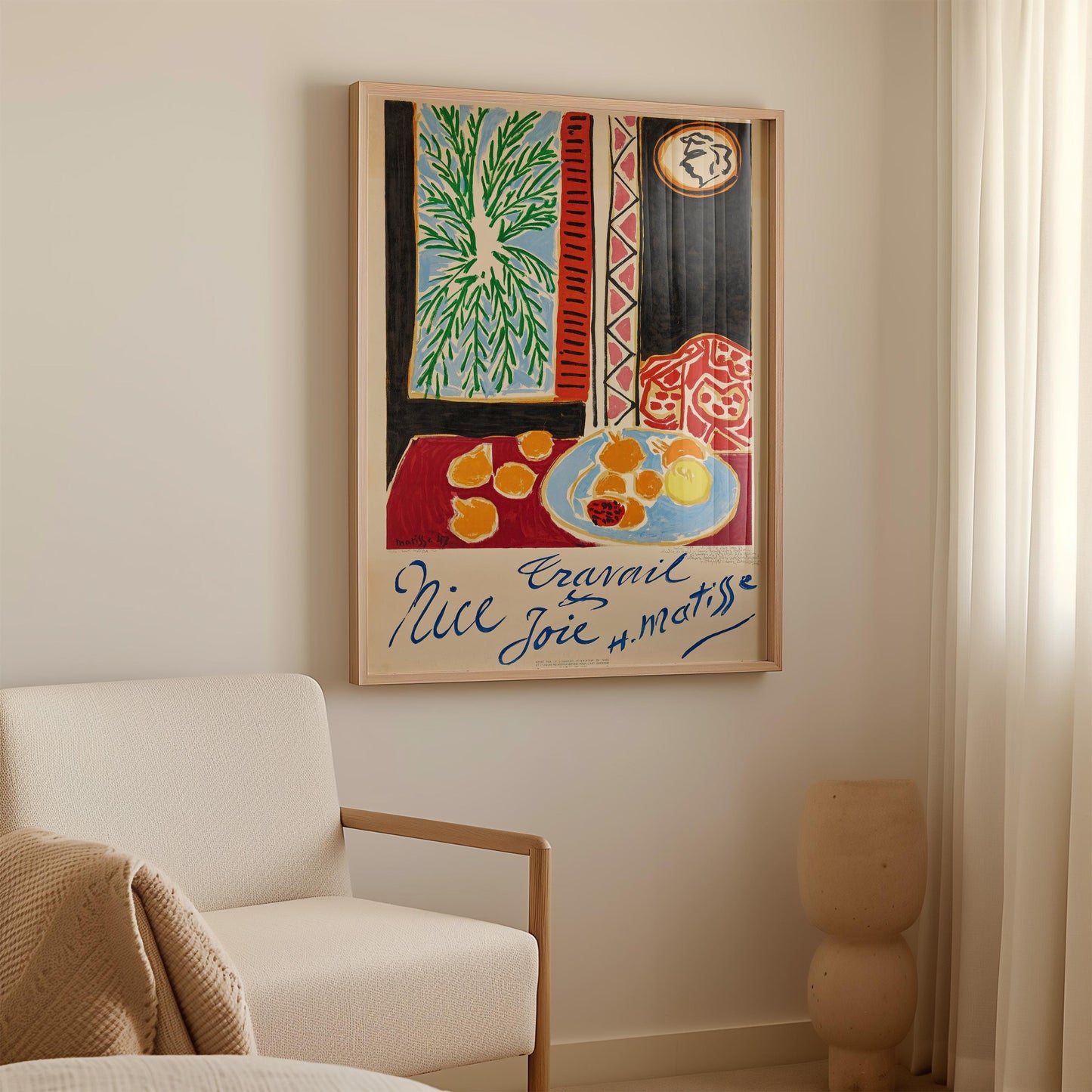 Henri Matisse - Nice, Travail et Joie Print