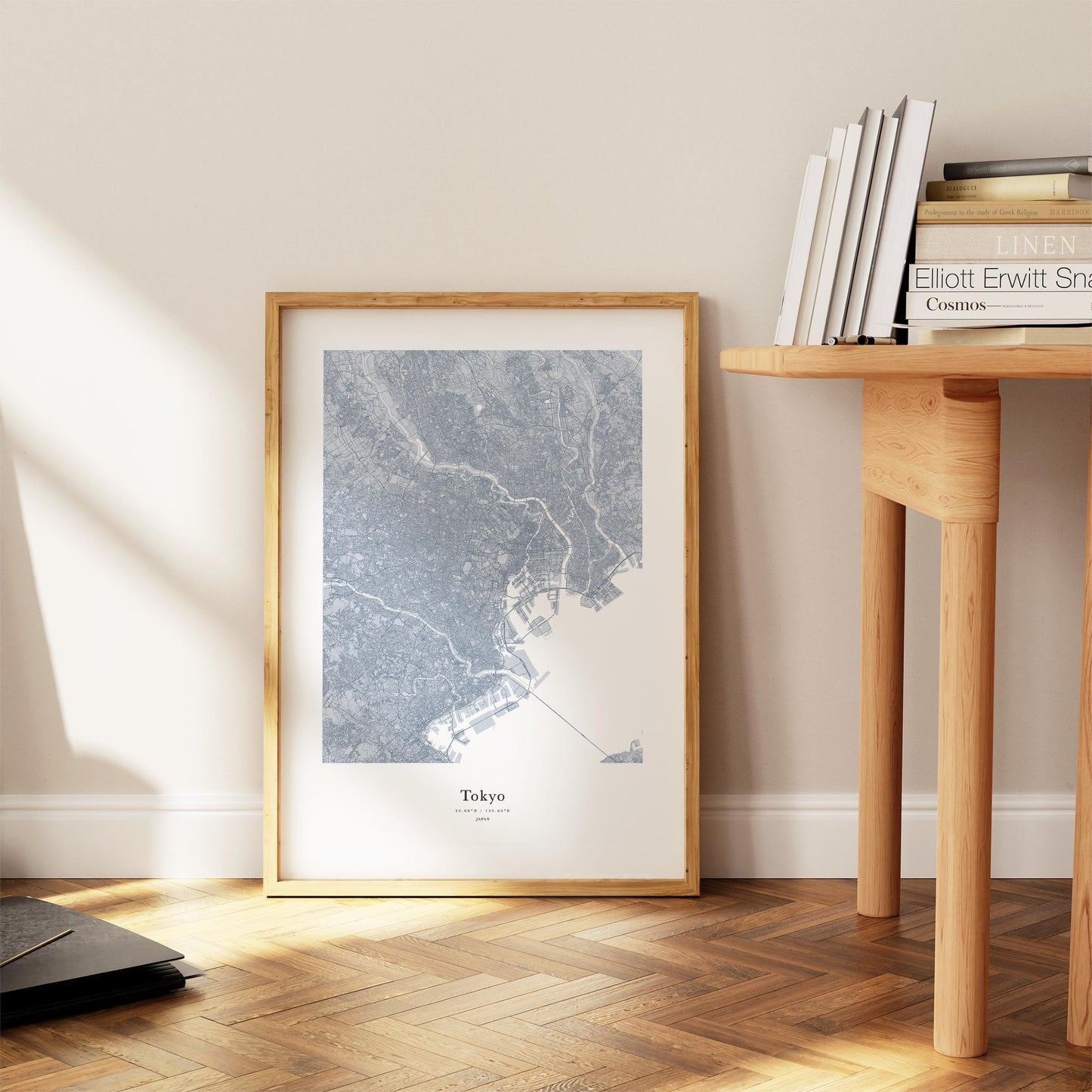 Minimalist Tokyo City Map Print