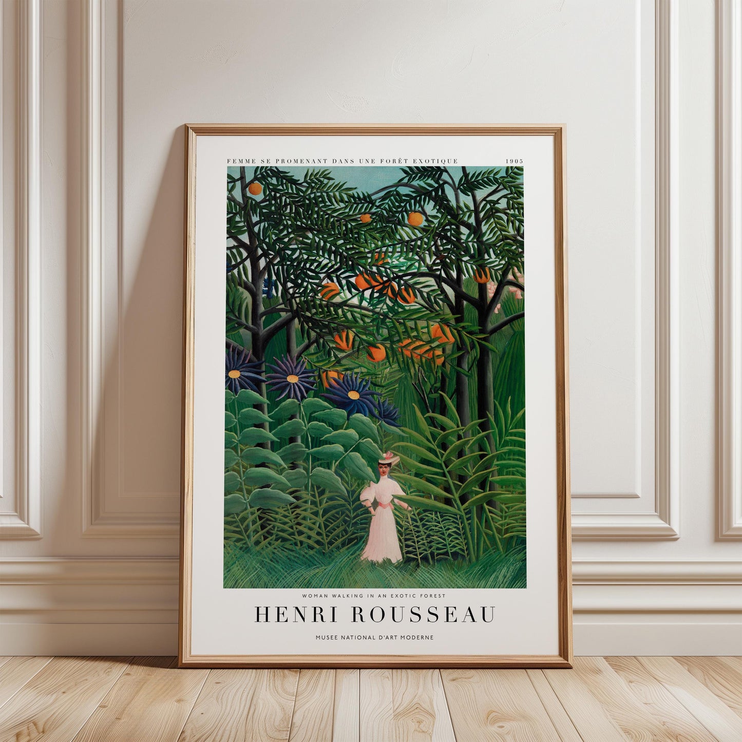 Henri Rousseau - Woman in an Exotic Forest Print