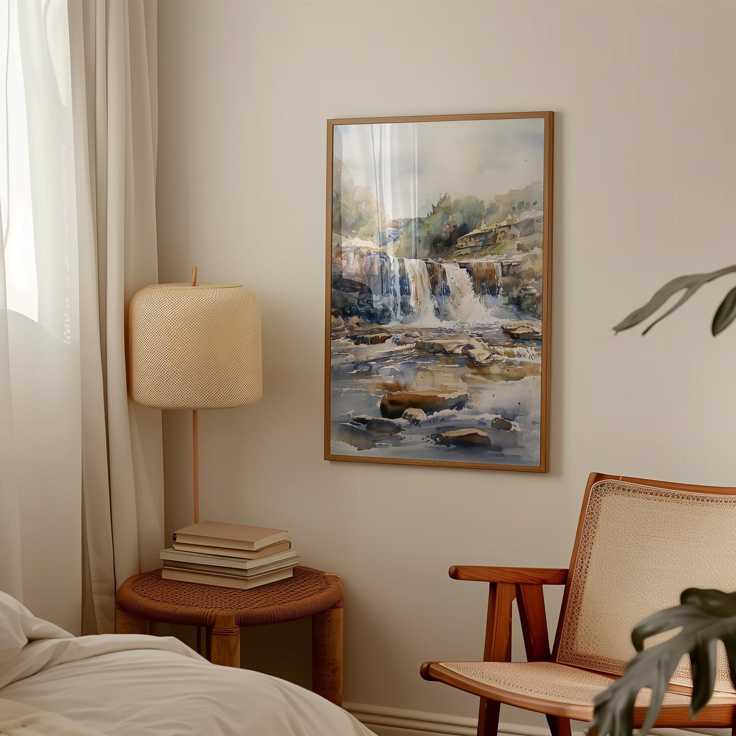 Aysgarth Falls Watercolor Print