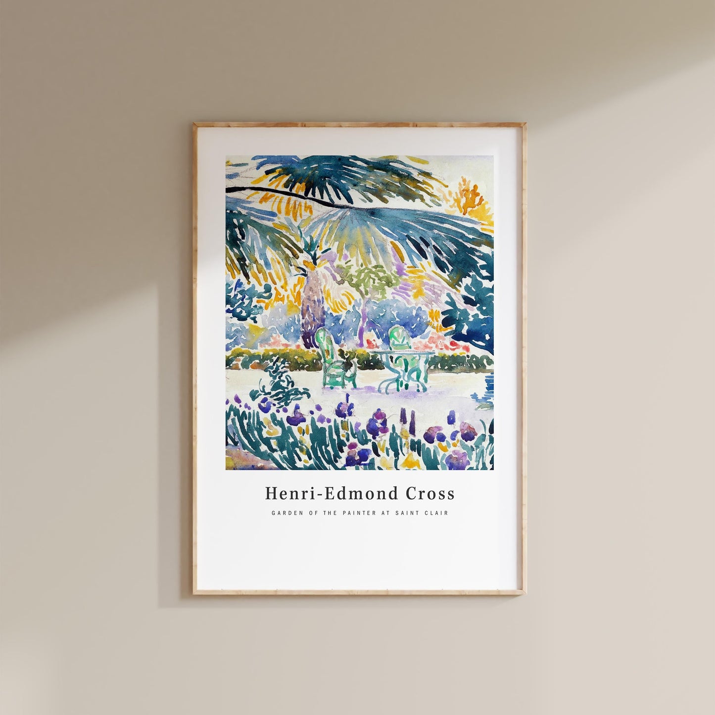 Henri-Edmond Cross - Garden Of The Painter At Saint Clair Print