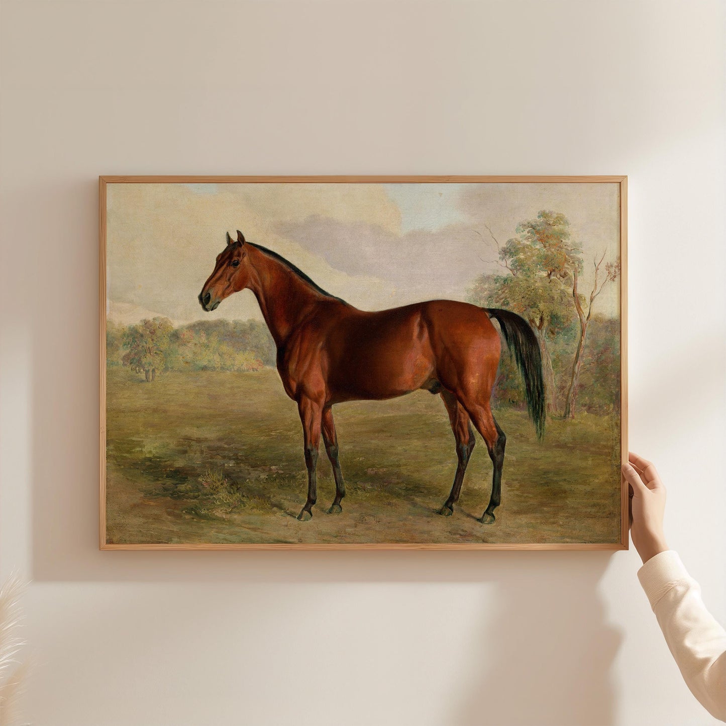 Vintage Painting Horse Print