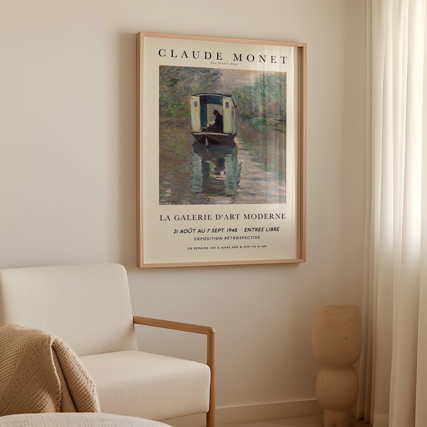 Monet - The Studio Boat Print