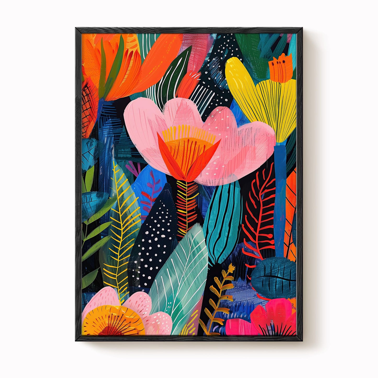 Abstract Lilies No. 4 Floral Print