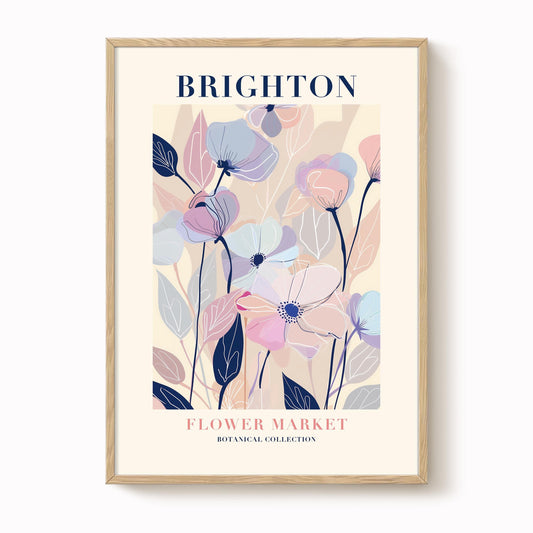 Brighton Flower Market Print