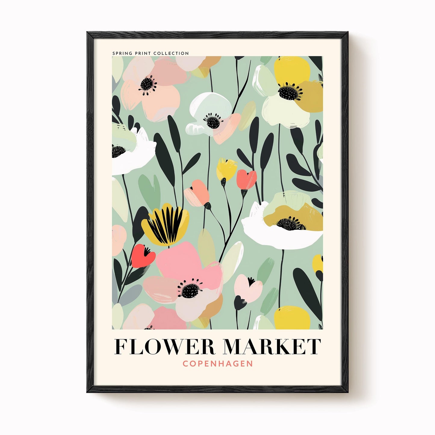 Copenhagen Flower Market Print