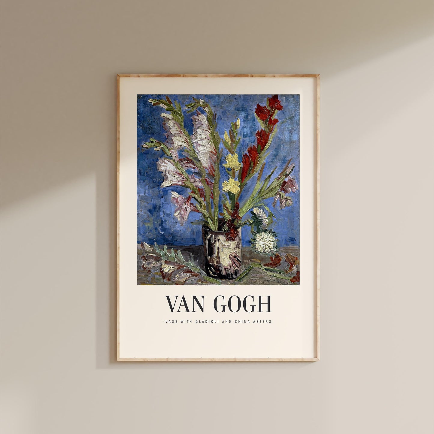 Van Gogh - Vase with Gladioli And China Asters Print