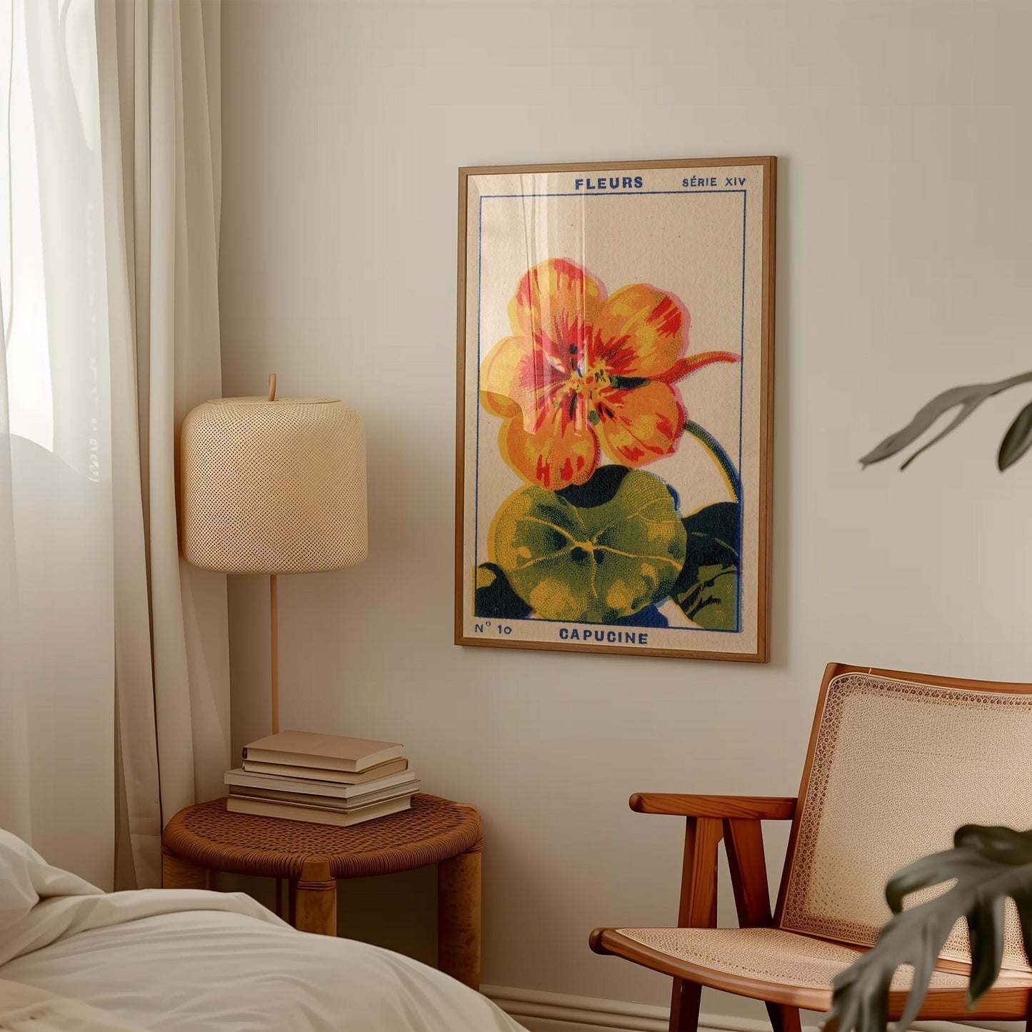 Vintage Nasturtium Print