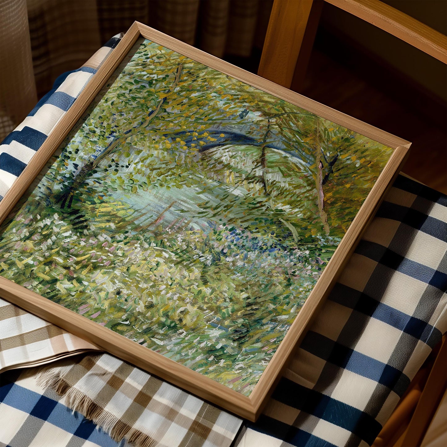 Van Gogh Wall – Riverbank In Springtime print
