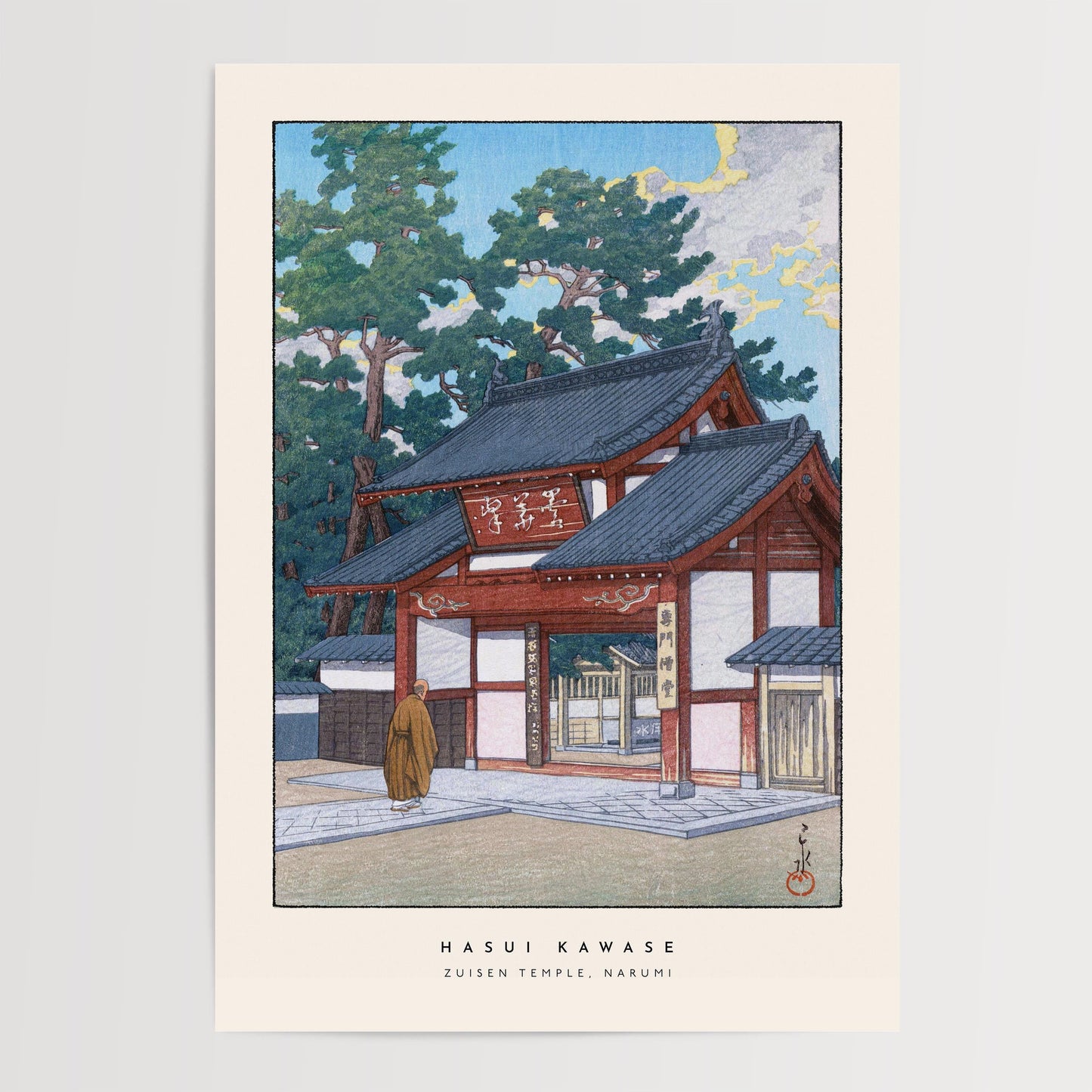 Hasui Kawase - Zuisen Temple Print
