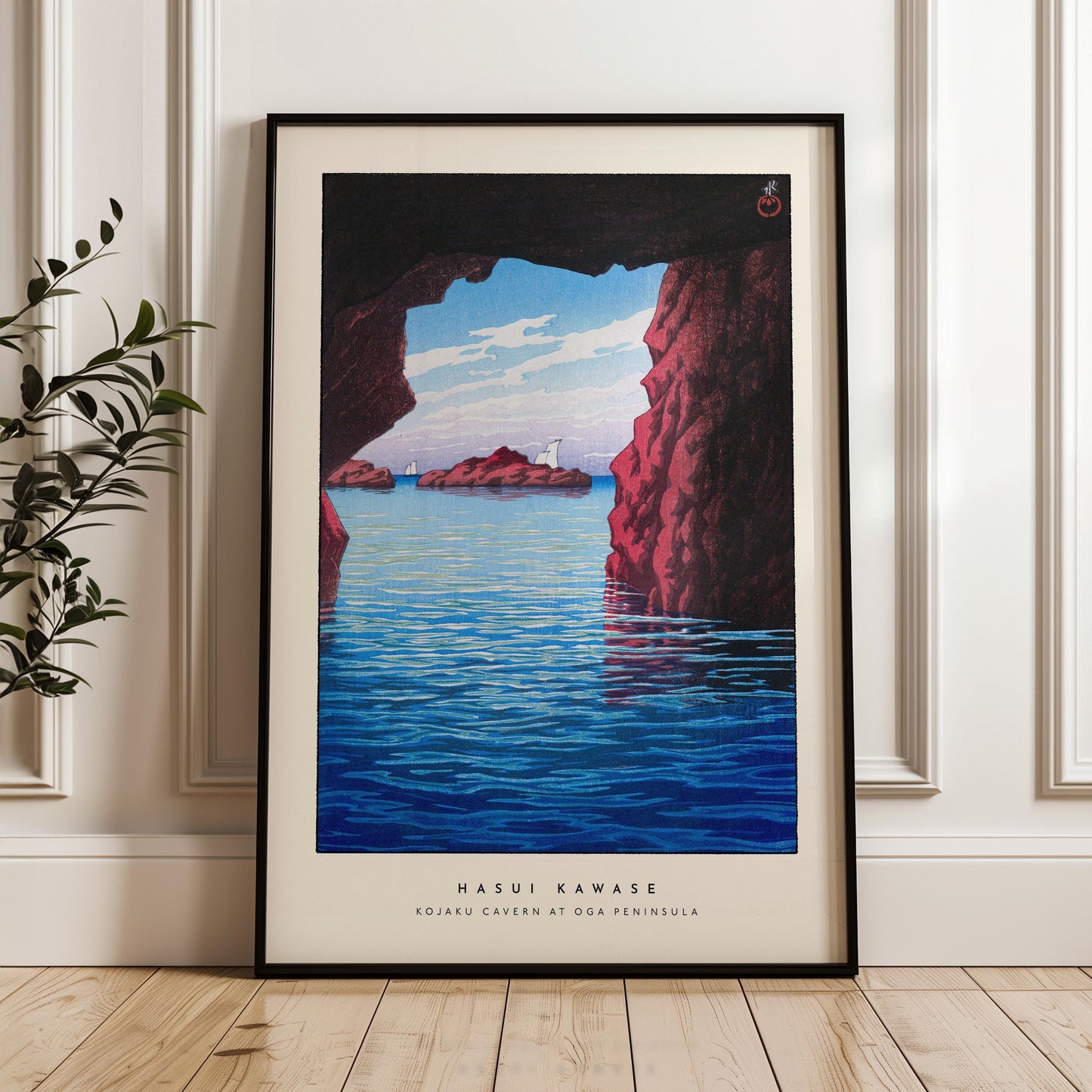 Hasui Kawase - Kojaku Cavern at Oga Peninsula Print