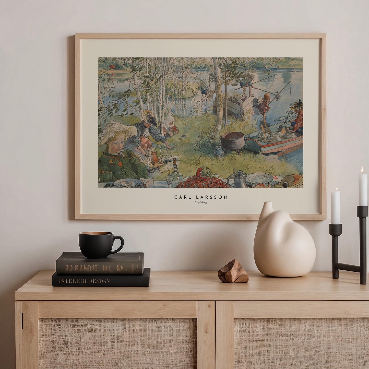 Carl Larsson - Crayfishing Print