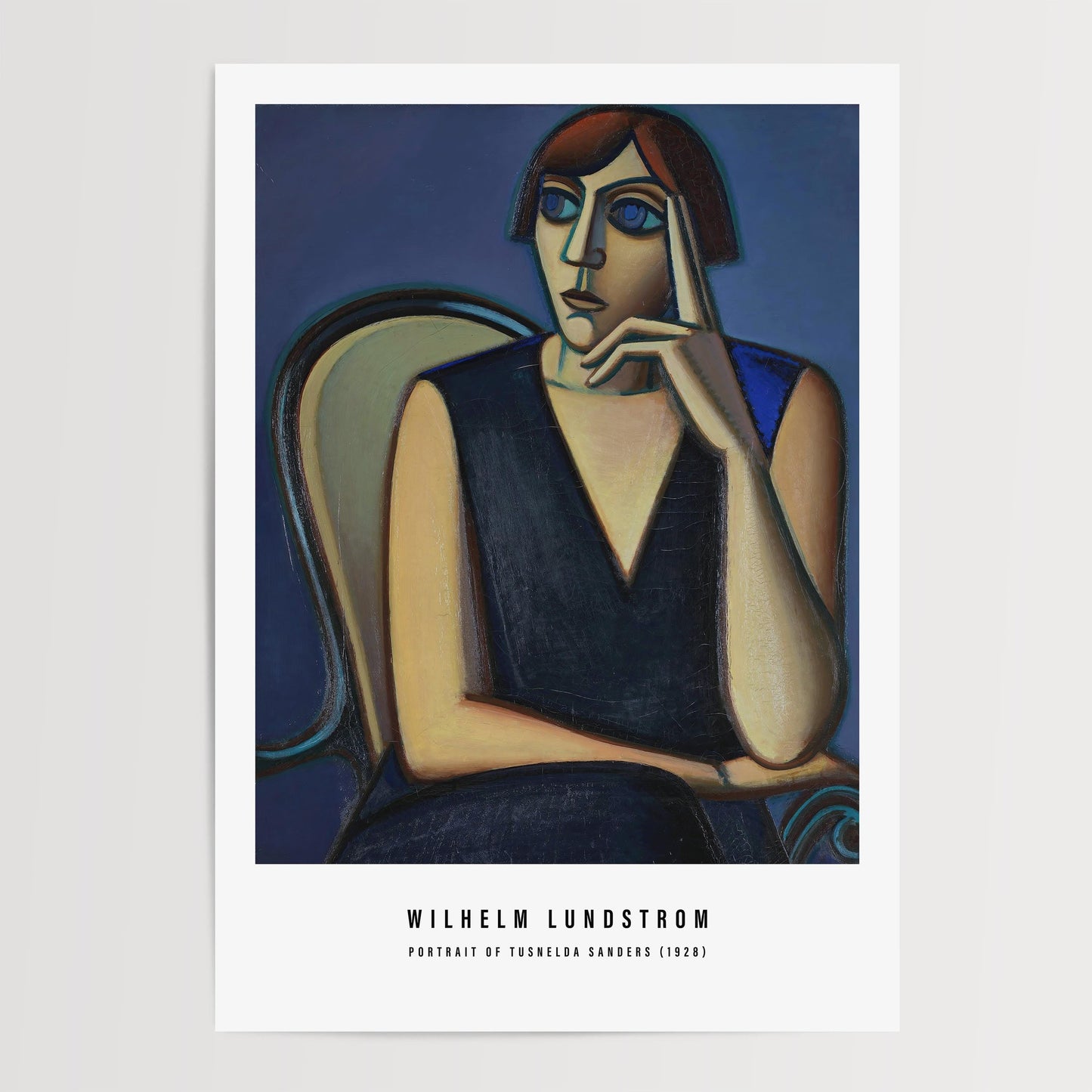 Vilhelm Lundstrøm - Portrait of Tusnelda Sanders Print
