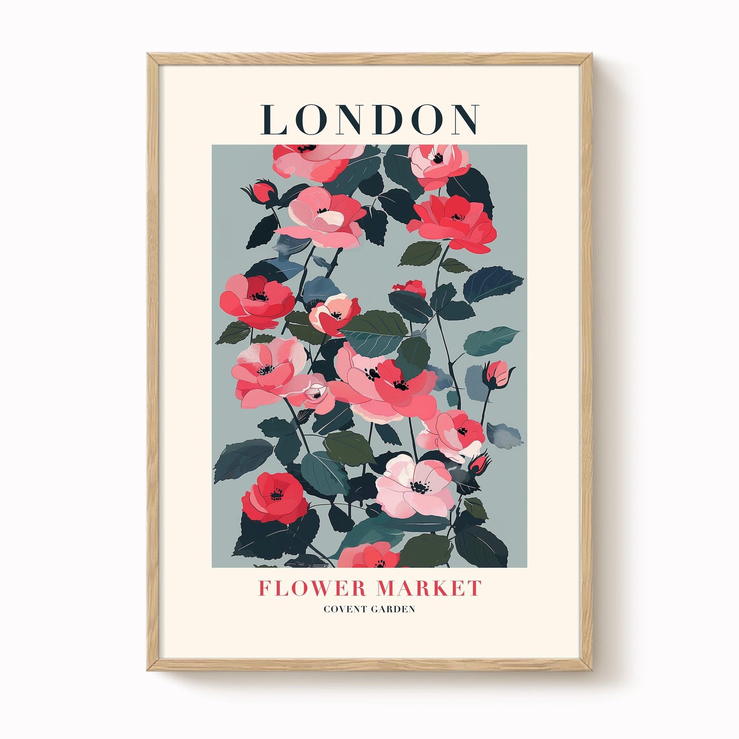 London Flower Market Print