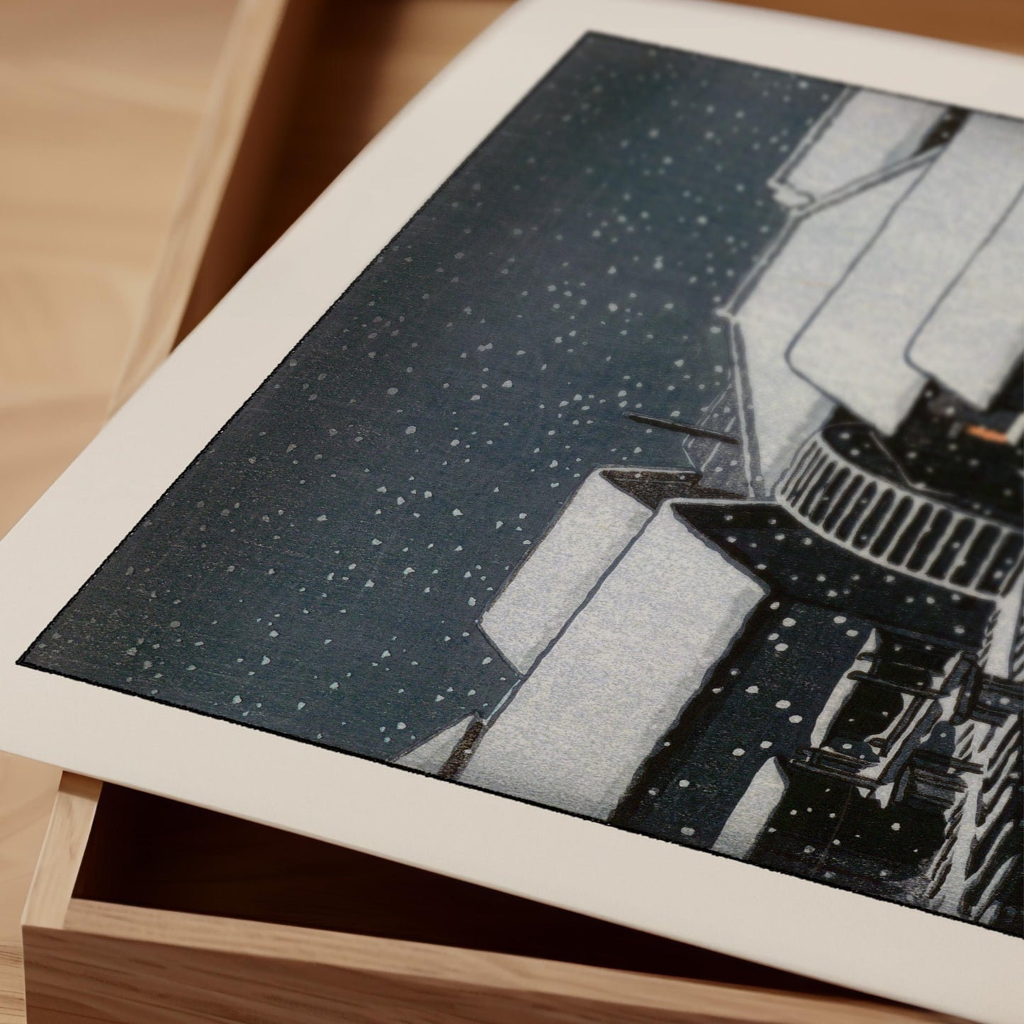 Hasui Kawase - Snow At Sekiguchi Print
