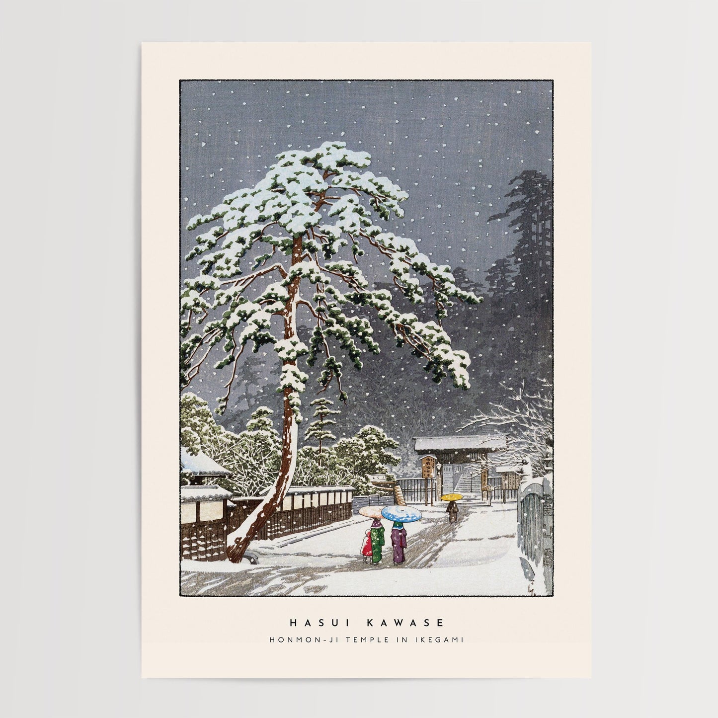 Hasui Kawase - Honmon-Ji Temple Print