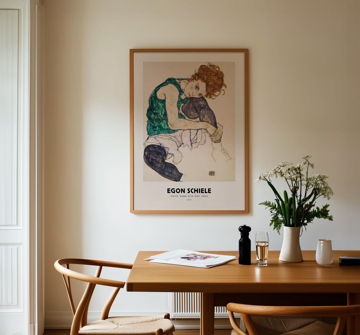 Egon Schiele - Seated Woman With Bent Knees Print
