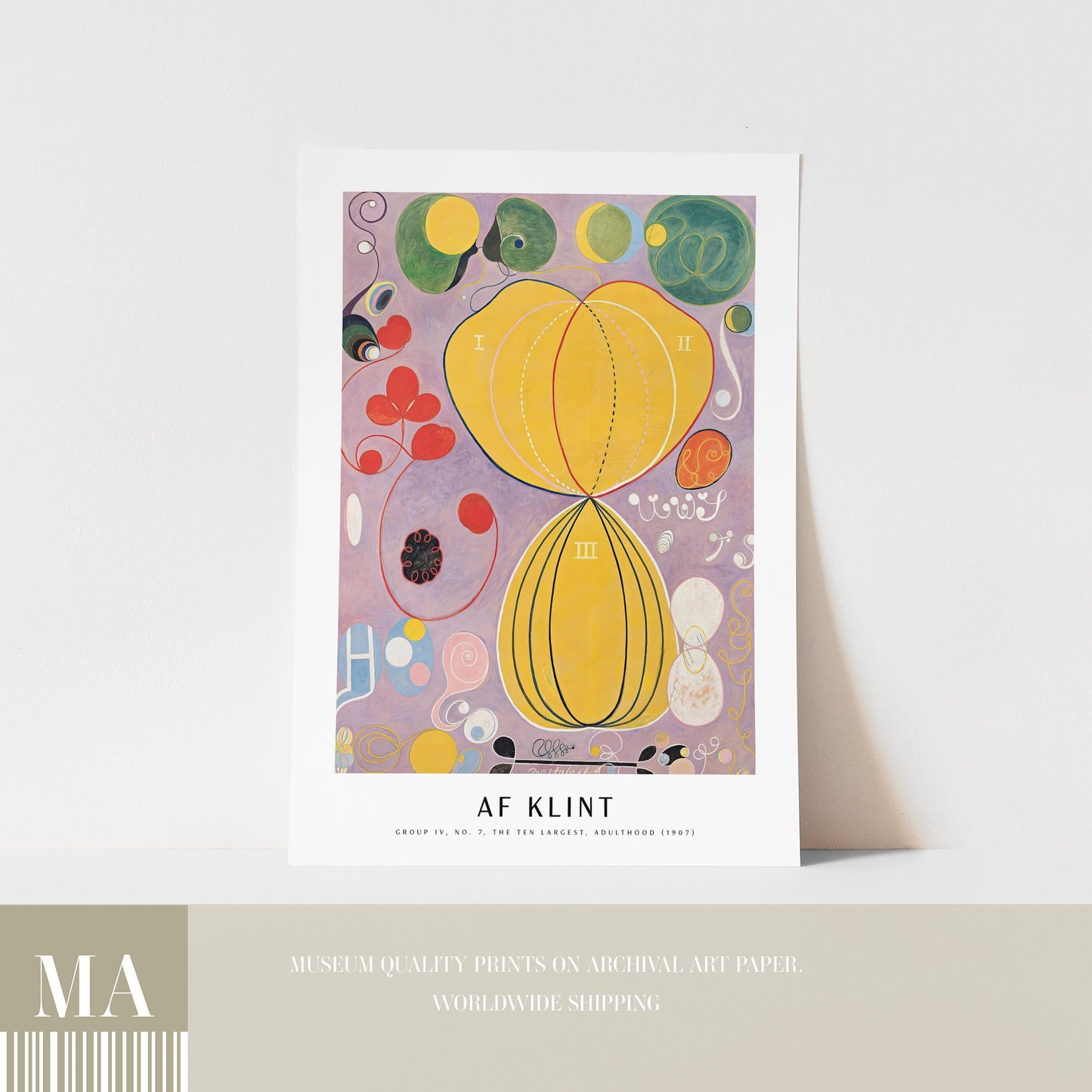 Hilma af Klint - Group IV, No. 7, The Ten Largest, Adulthood Print