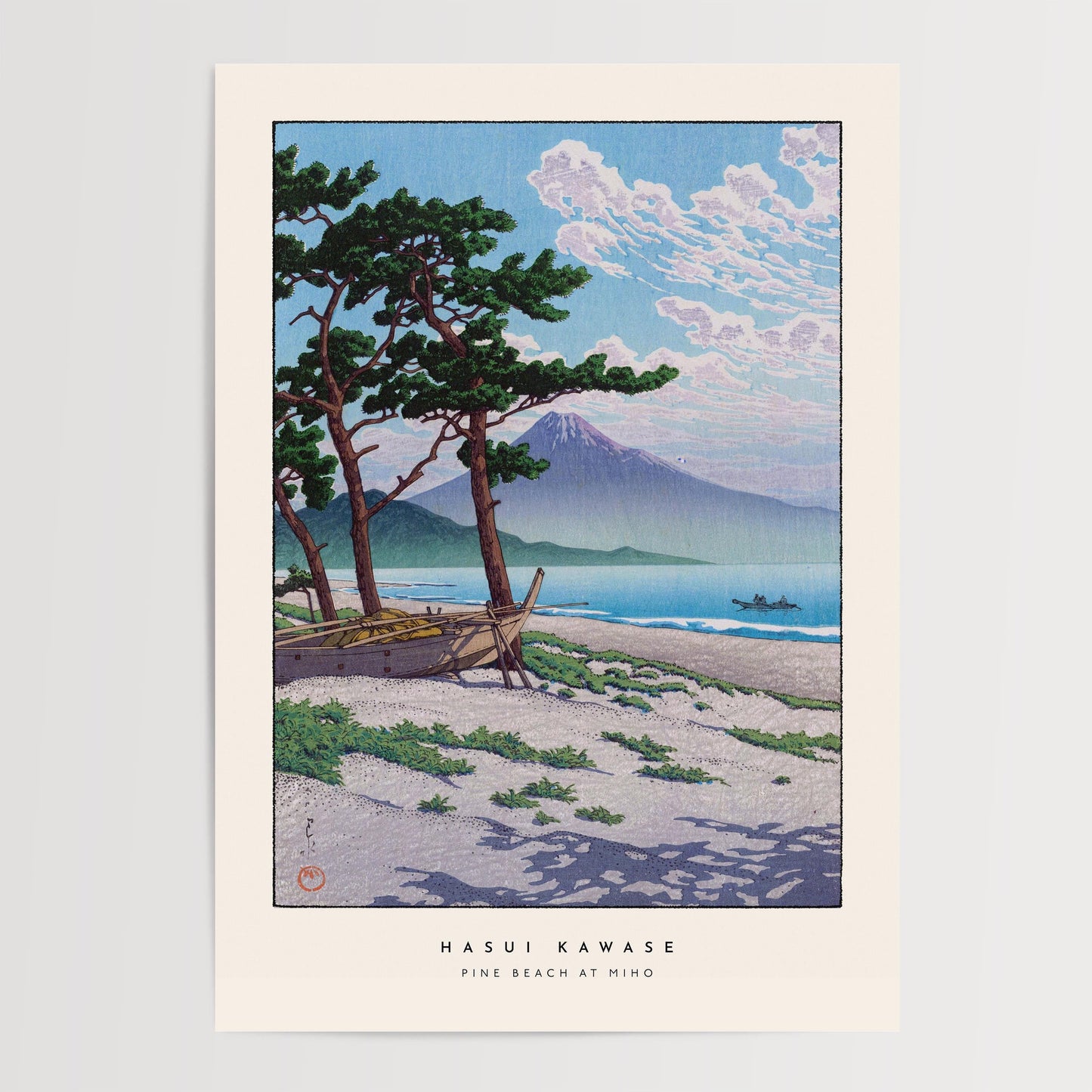 Hasui Kawase - Pine Beach at Miho Print