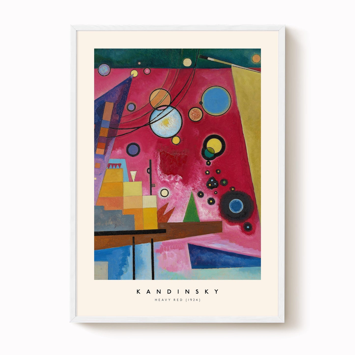 Kandinsky - Heavy Red Print