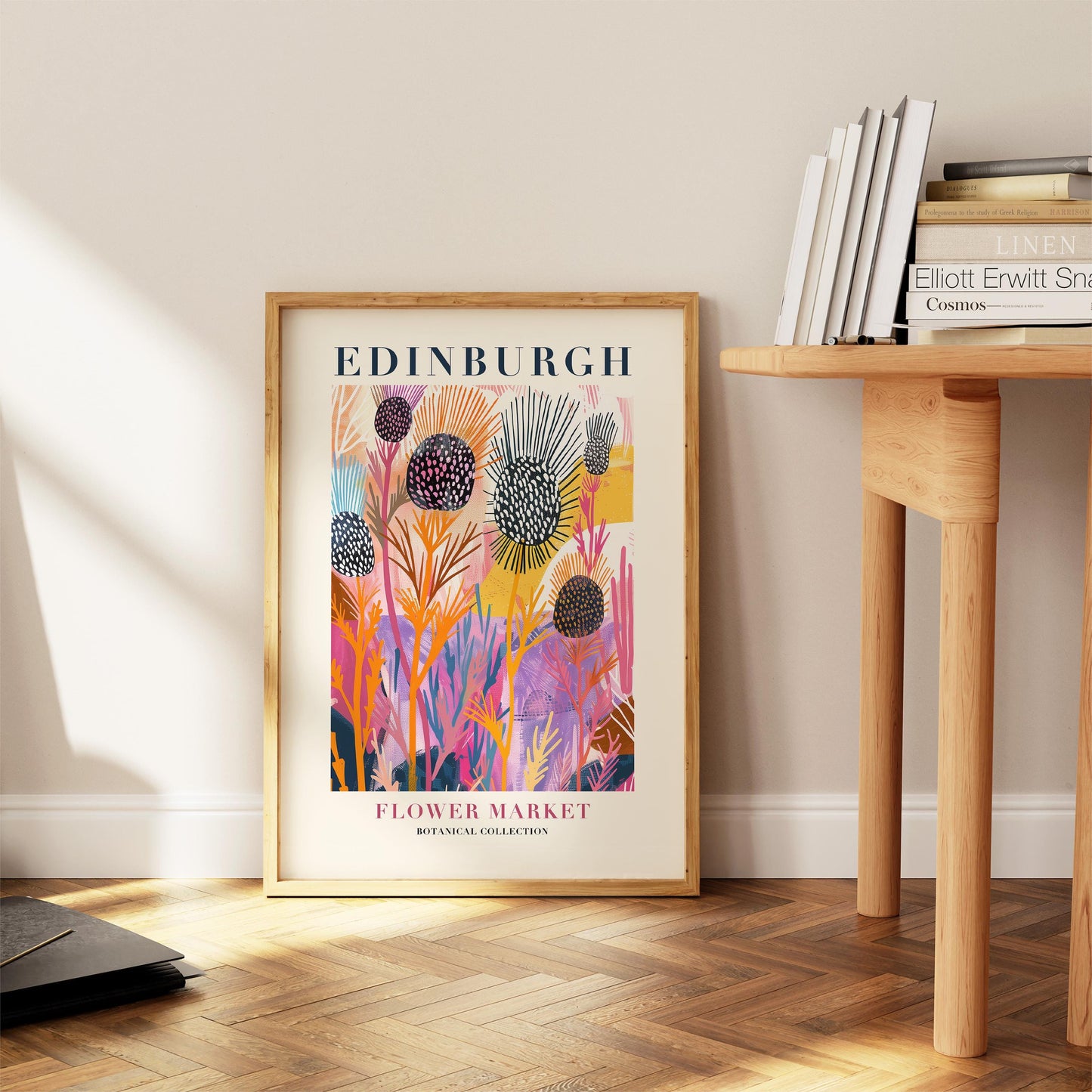 Edinburgh Flower Market Print