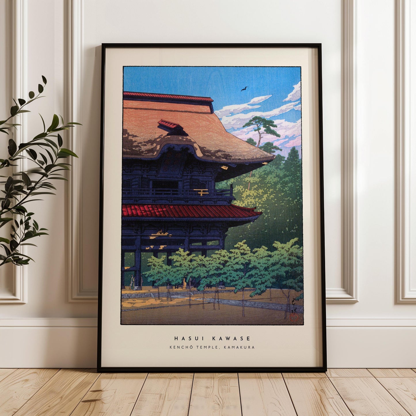 Hasui Kawase - Kencho Temple, Kamakura Print
