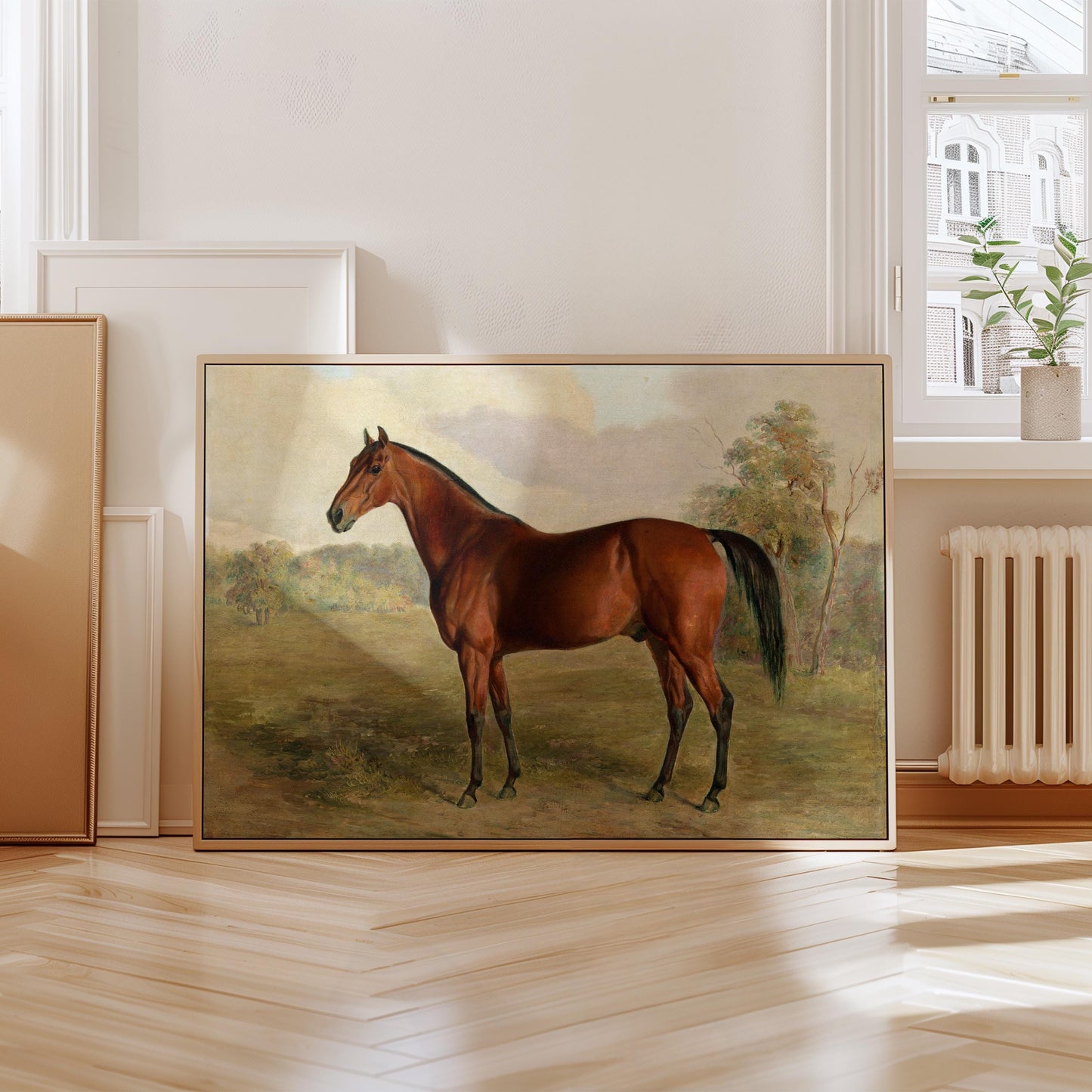 Vintage Painting Horse Print