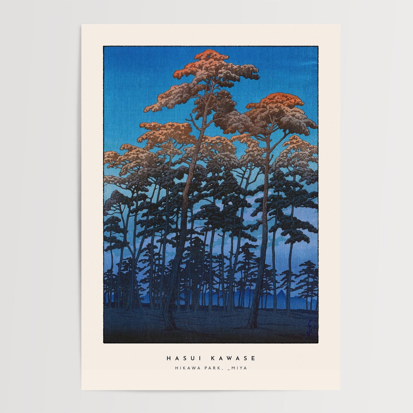 Hasui Kawase - Hikawa Park In Omiya Print