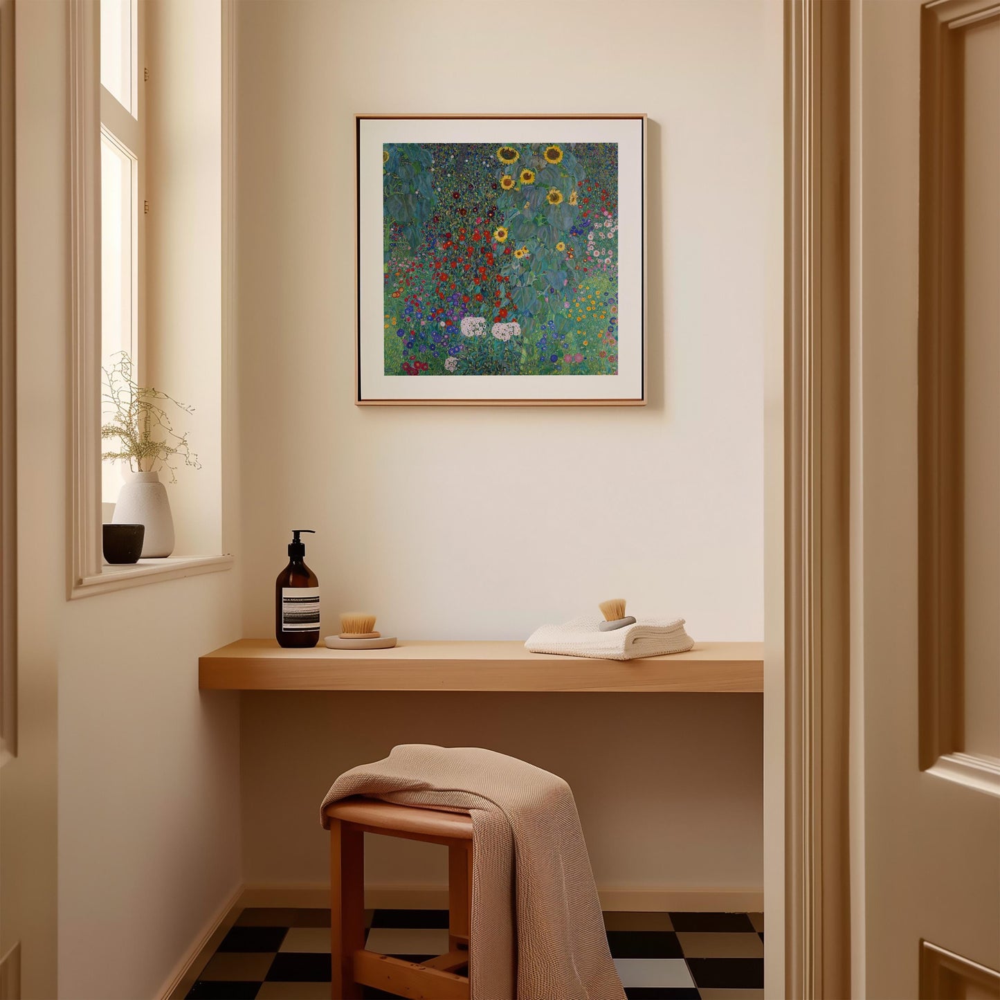 Gustav Klimt - Cottage Garden with Sunflowers Print