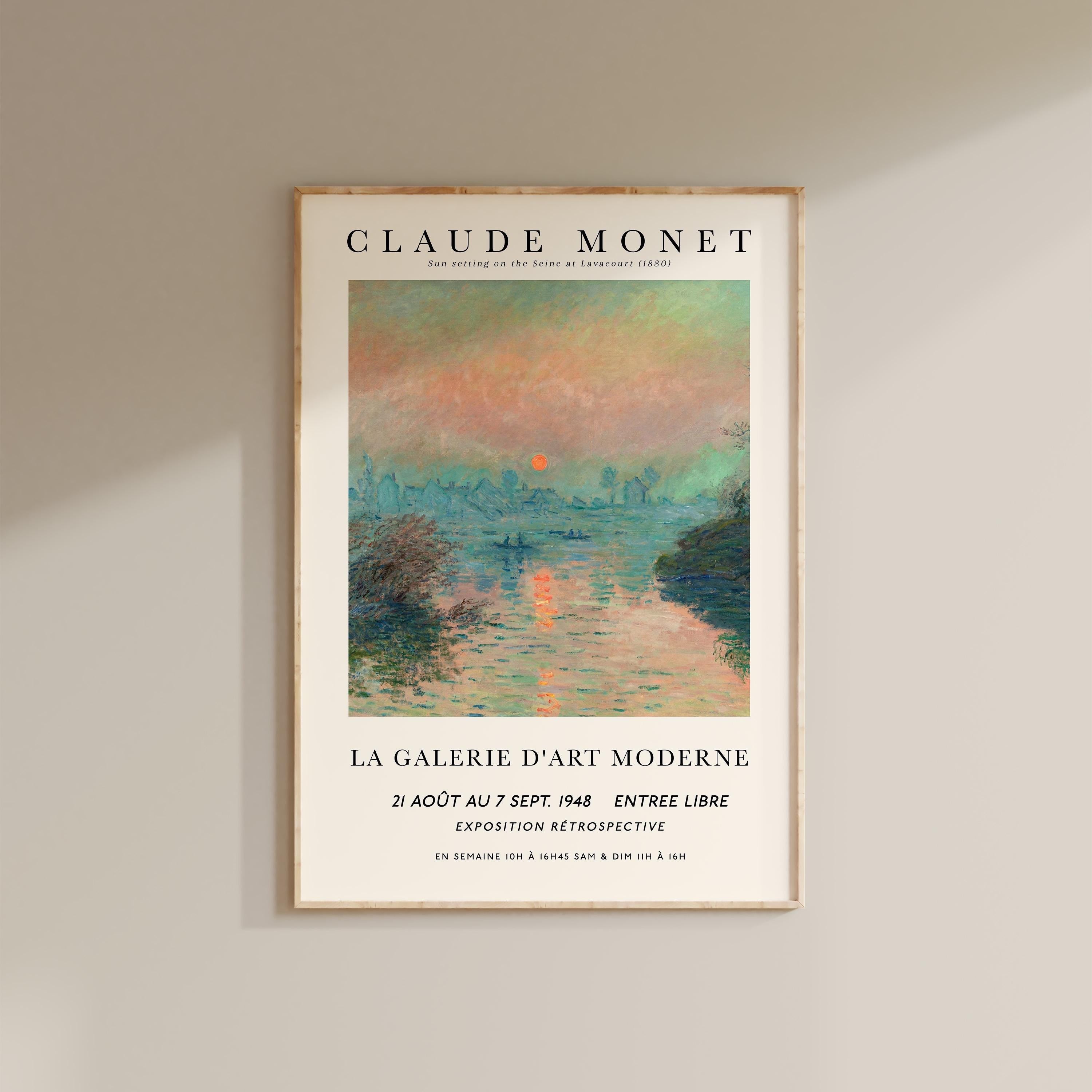 Monet - Sunset on the Seine Print – Modern Artefacts