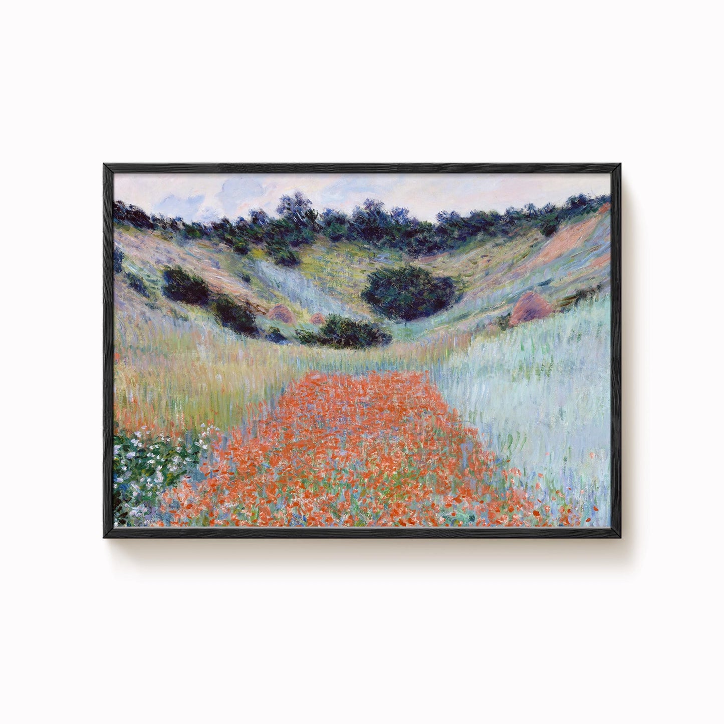 Monet - Poppy Field Print