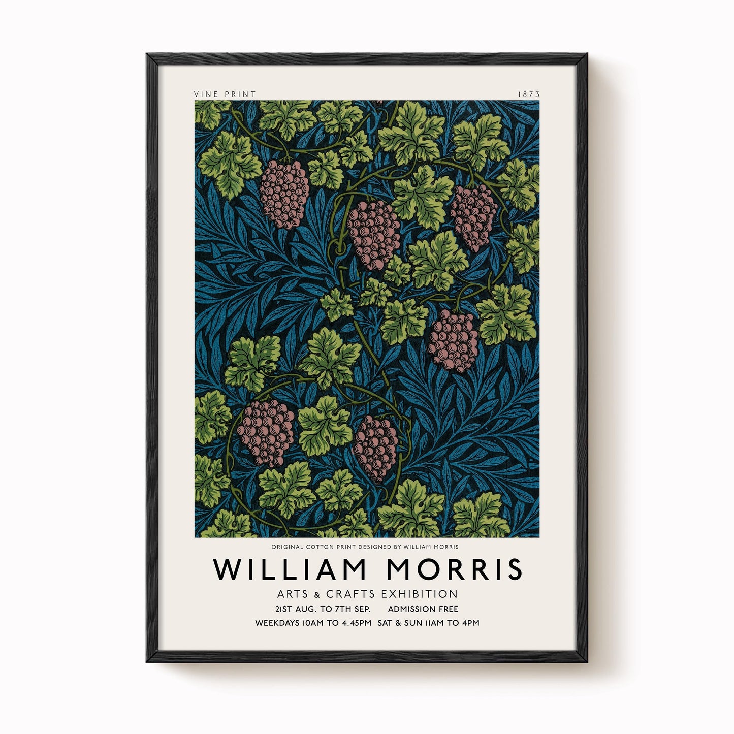 William Morris - Exhibition Poster Vine Pattern Print