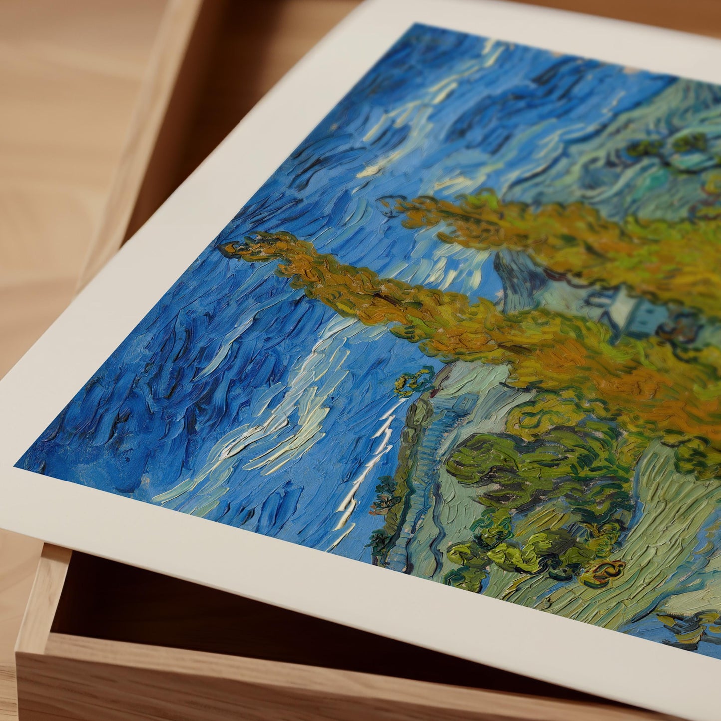 Van Gogh - Two Poplars in the Alpilles near Saint-Remy Print