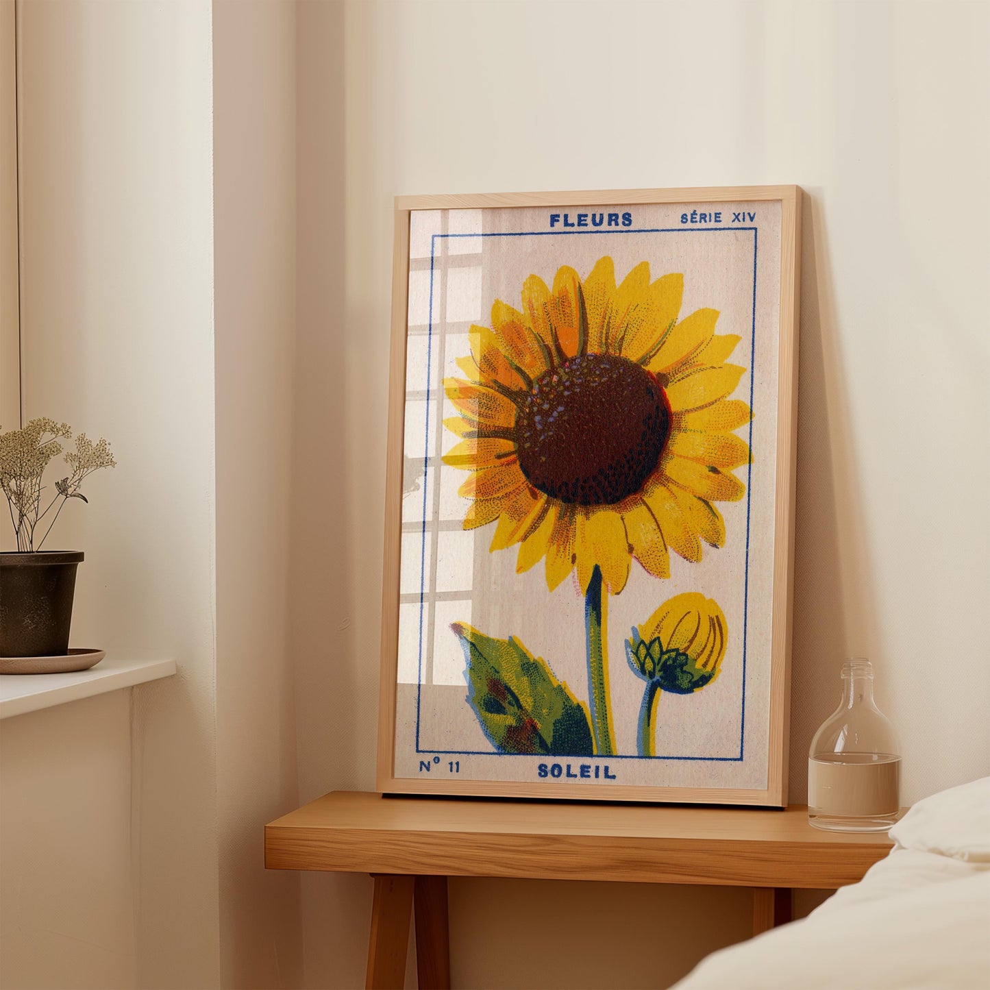 Vintage Sunflower Print