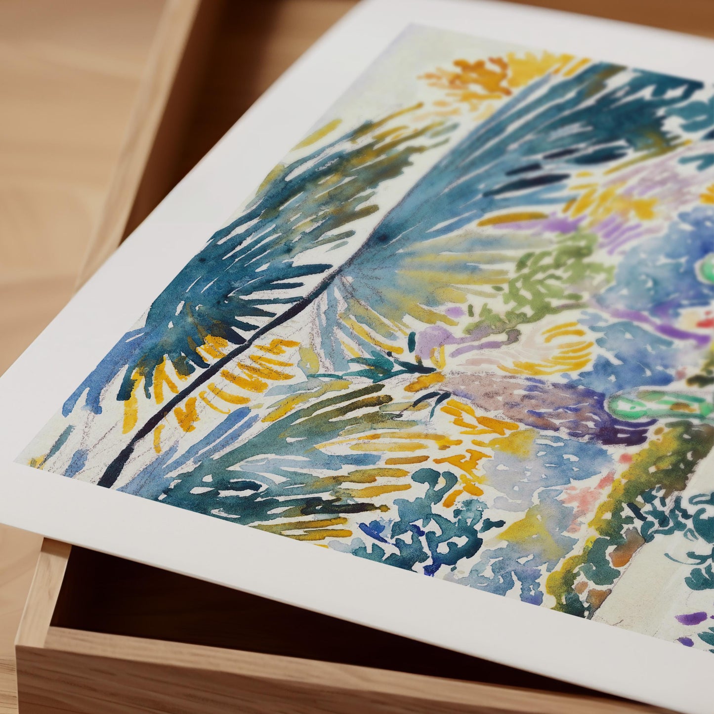 Henri-Edmond Cross - Garden Of The Painter At Saint Clair Print