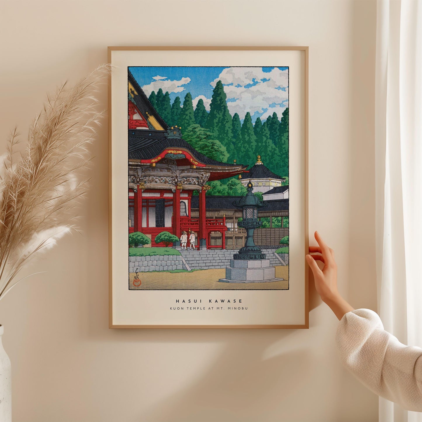 Hasui Kawase - Kuon Temple At Mt Minobu Print