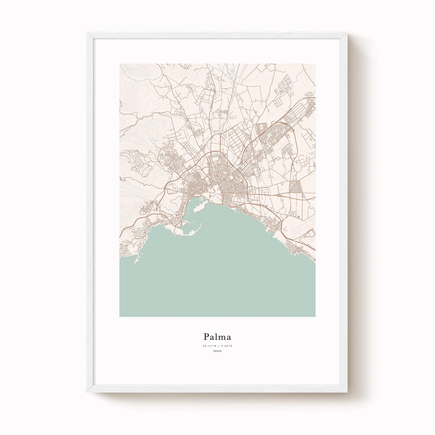 Palma City Map Print