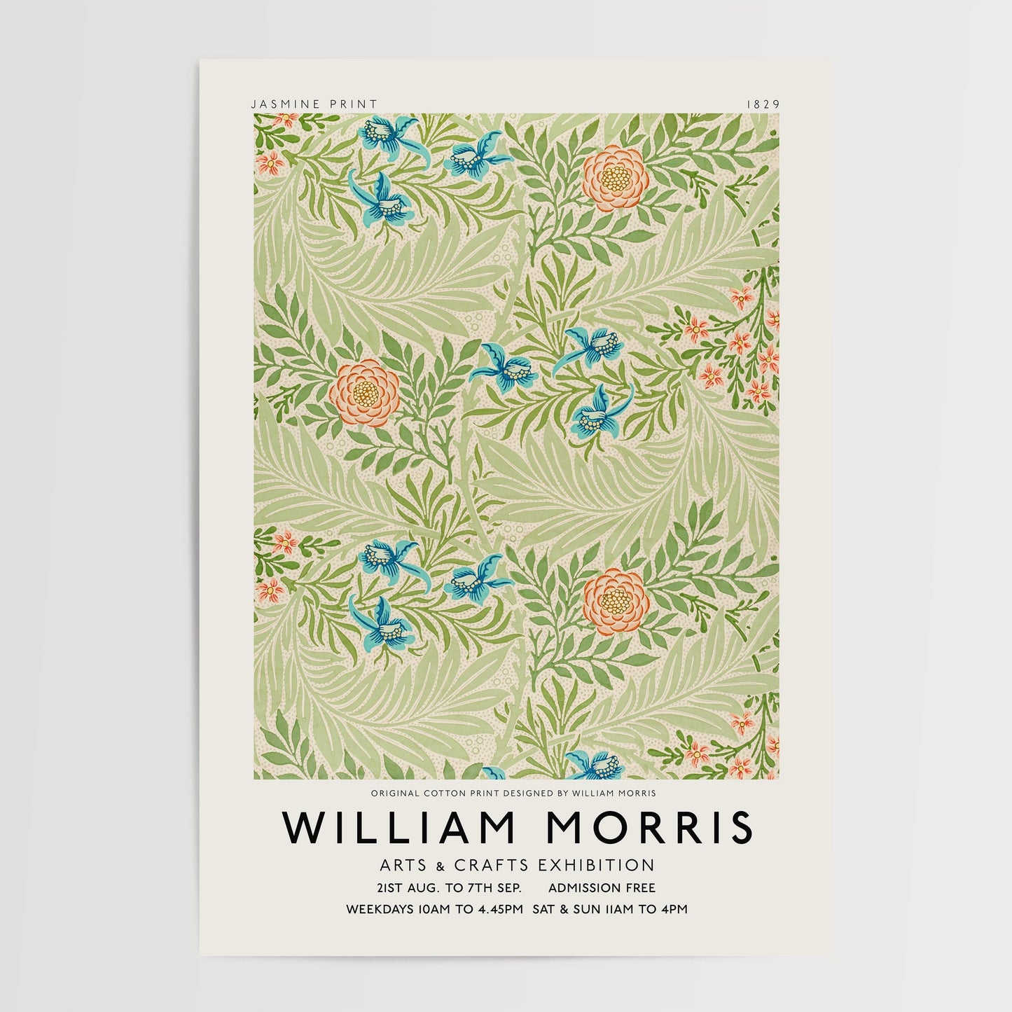 William Morris - Exhibition Poster - Jasmine Print