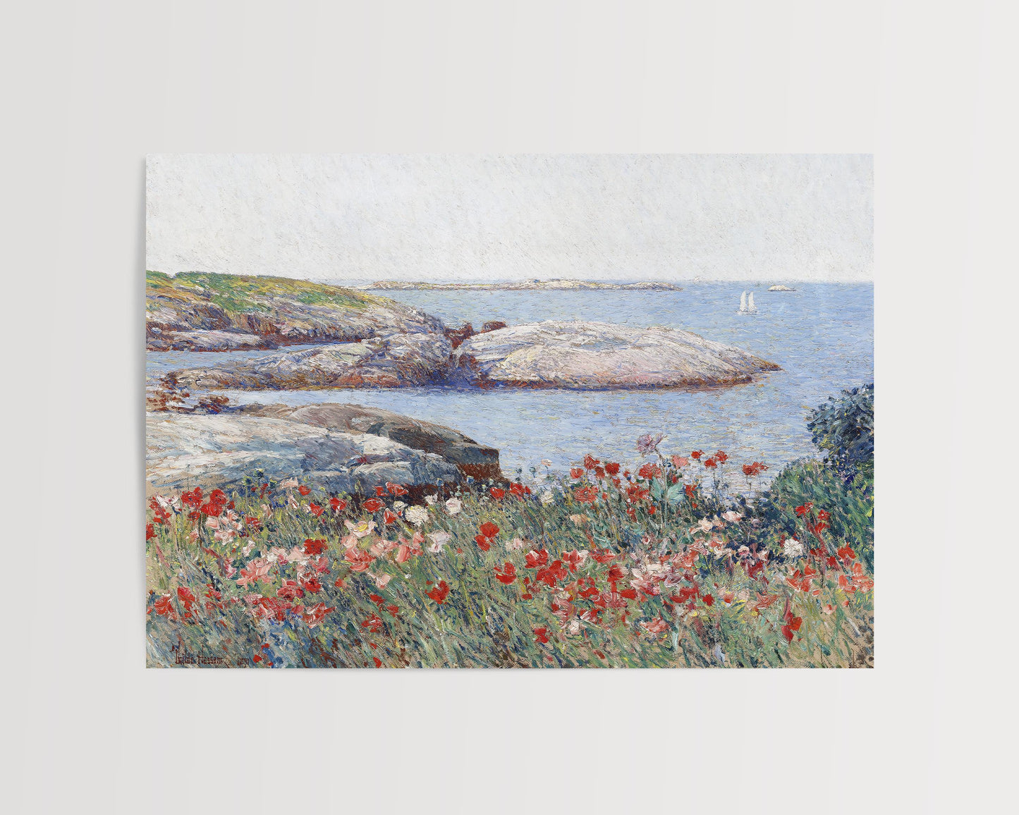Childe Hassam - Poppies, Isles of Shoals Print