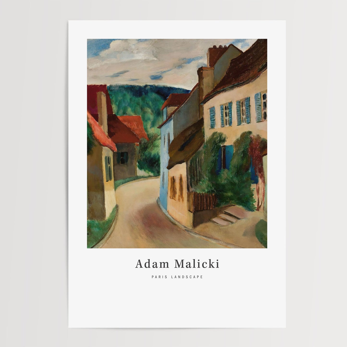 Adam Malicki - Paris Landscape Print