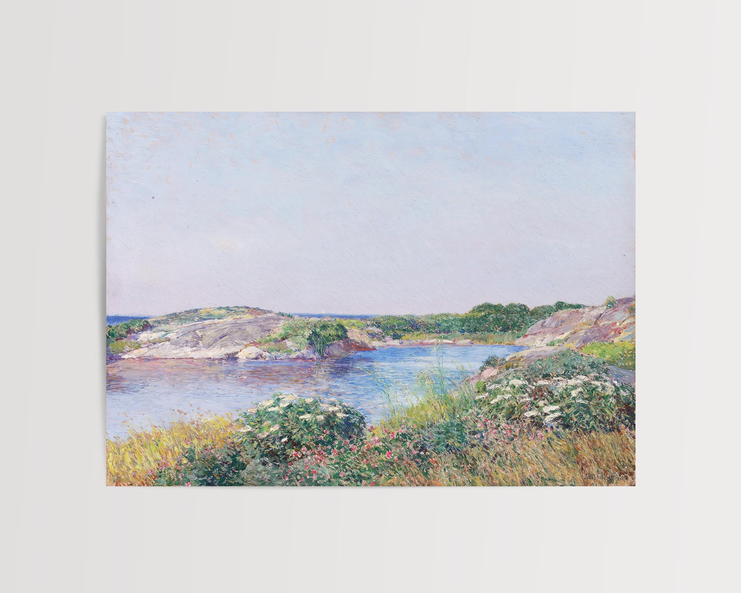 Childe Hassam - The Little Pond, Appledore Print