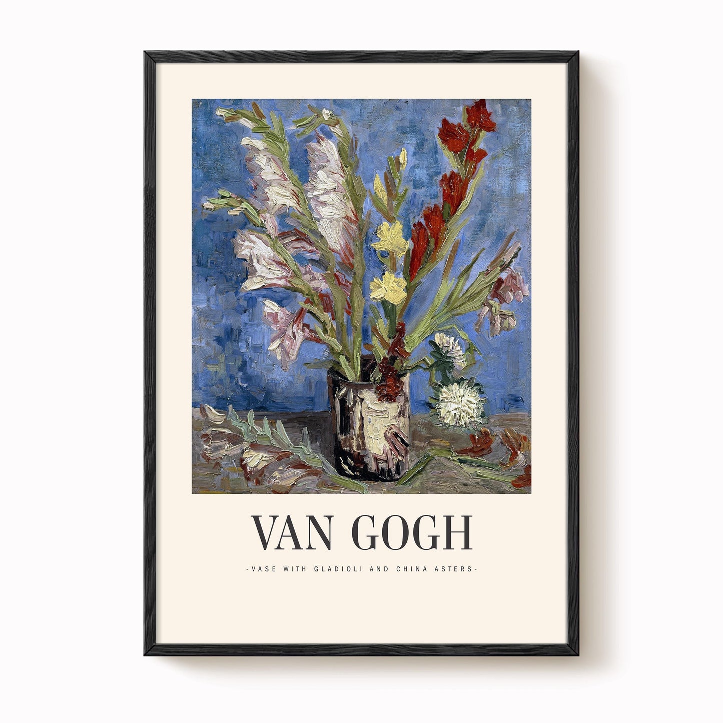 Van Gogh - Vase with Gladioli And China Asters Print