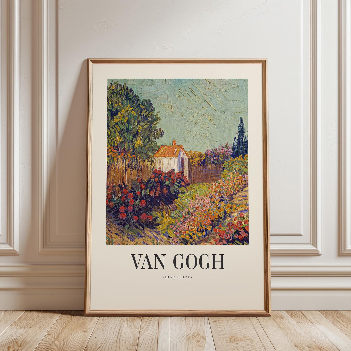 Van Gogh - Landscape with Garden House Print