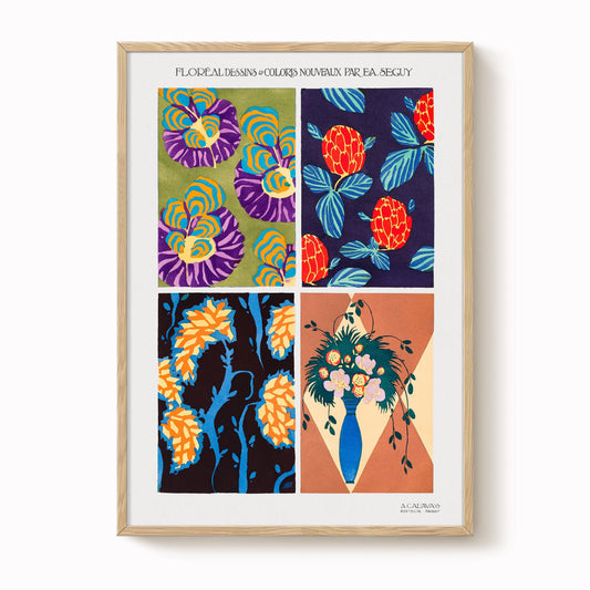 E. A. Séguy - Flower Pattern Print