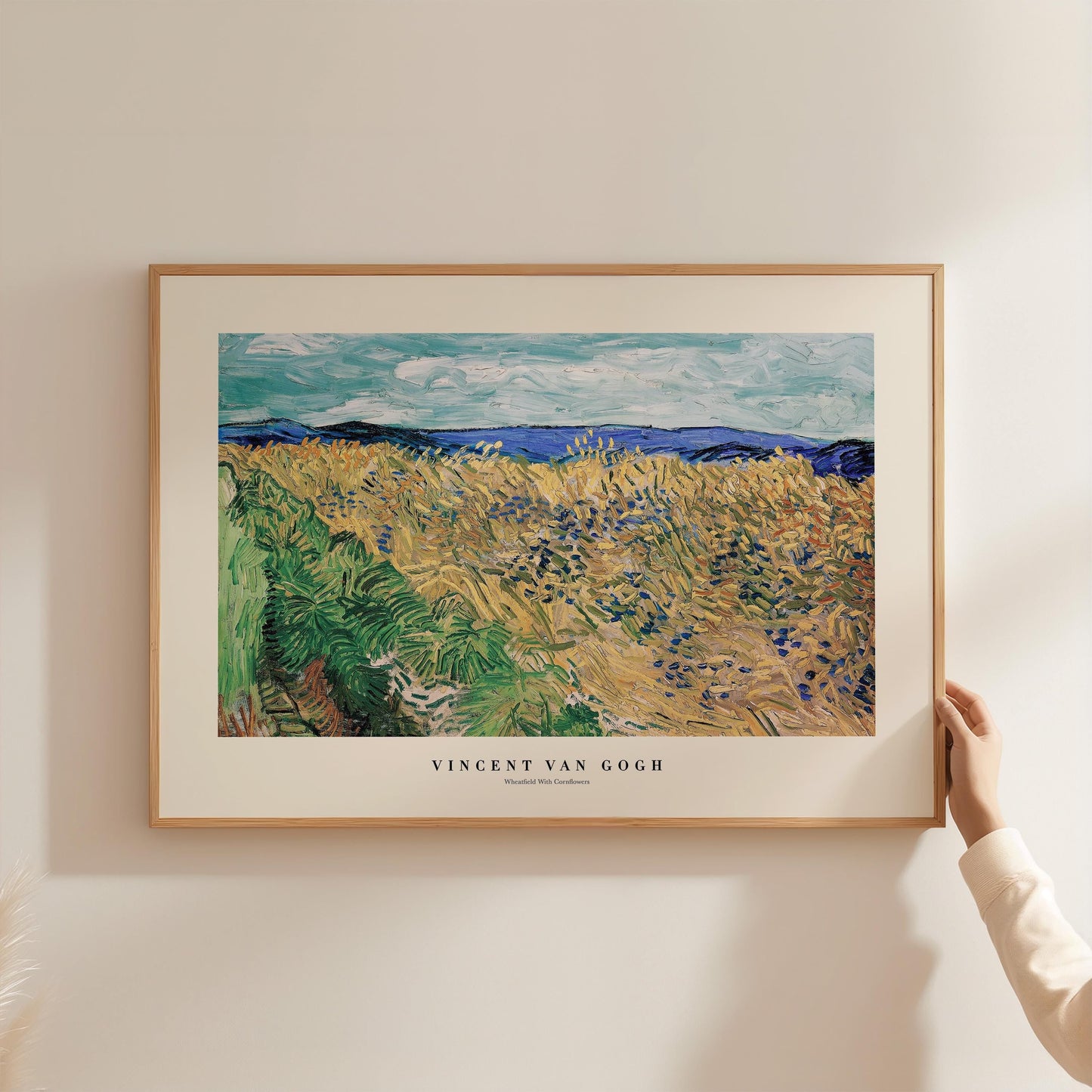 Van Gogh - Wheatfield with Cornflowers Print
