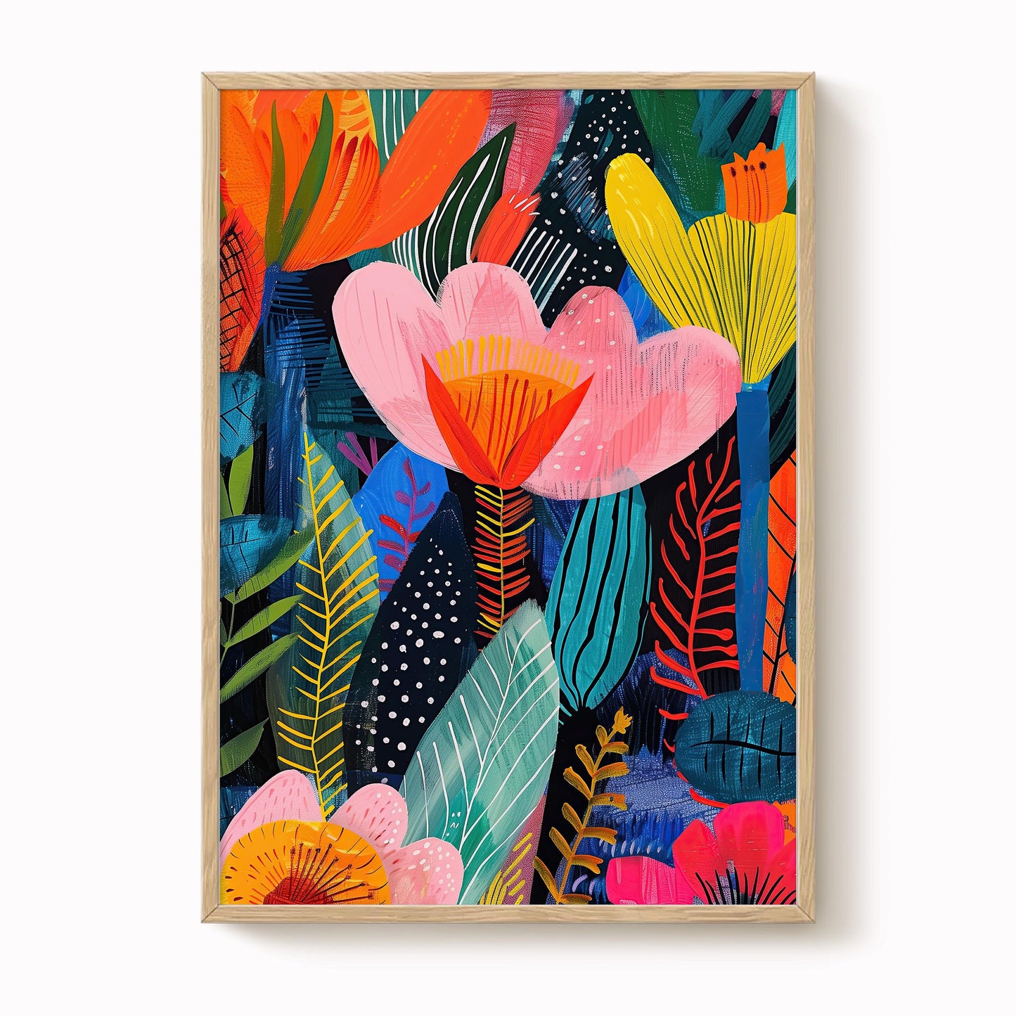 Abstract Lilies No. 4 Floral Print